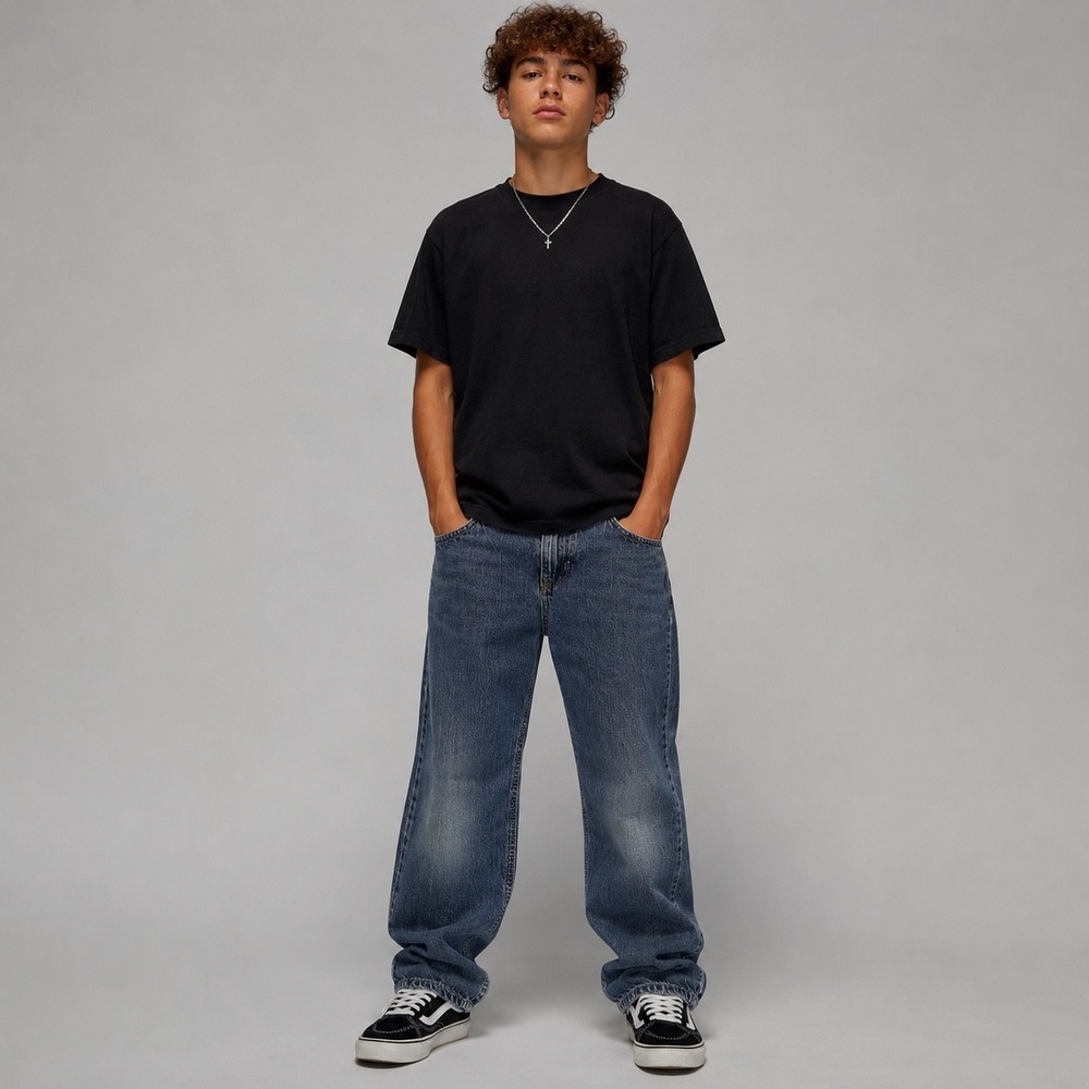 Vintage Polo Ralph Lauren Jeans Boys 14 Blue Slim Denim Straight Leg Pants Y2K